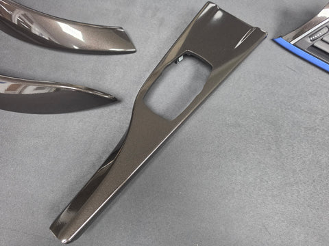 BMW F32 COUPE LCI INTERIOR TRIM SET - METALLIC BLACK / BLUE ACCENT