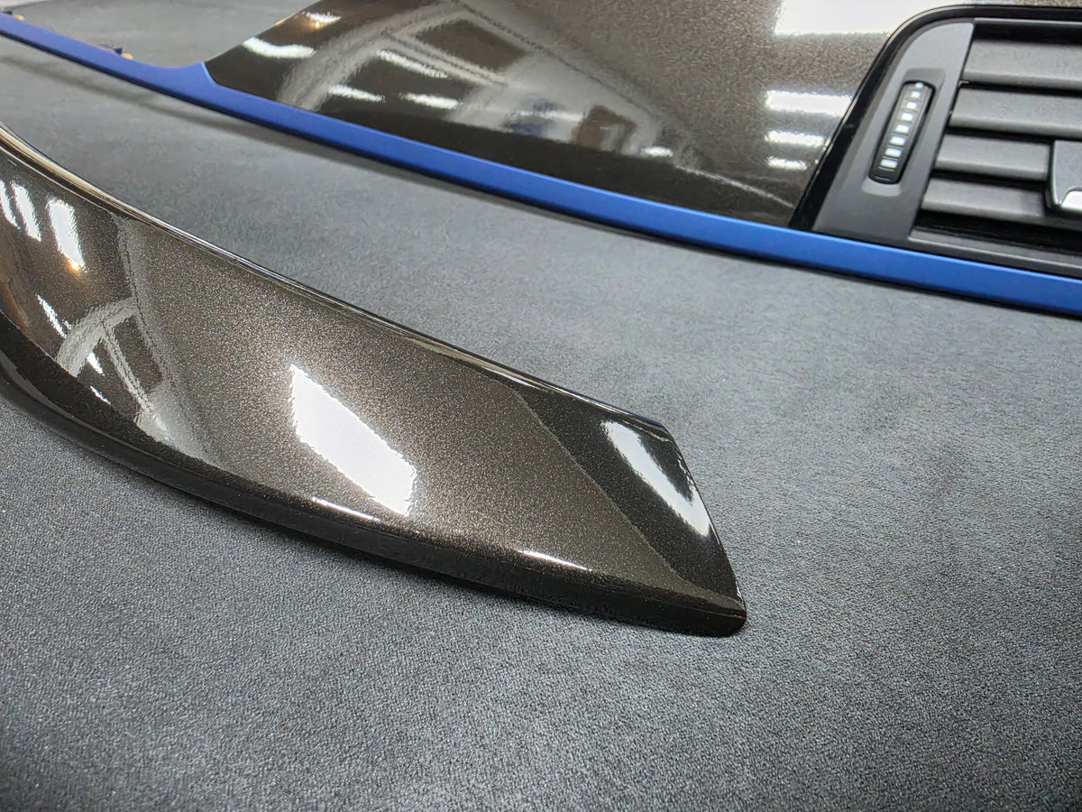 BMW F32 COUPE LCI INTERIOR TRIM SET - METALLIC BLACK / BLUE ACCENT