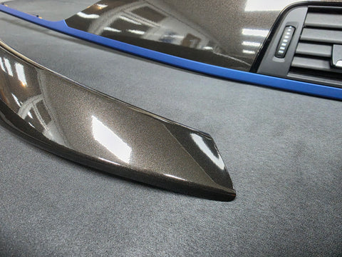 BMW F32 COUPE LCI INTERIOR TRIM SET - METALLIC BLACK / BLUE ACCENT