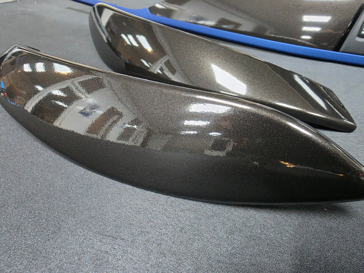 BMW F32 COUPE LCI INTERIOR TRIM SET - METALLIC BLACK / BLUE ACCENT