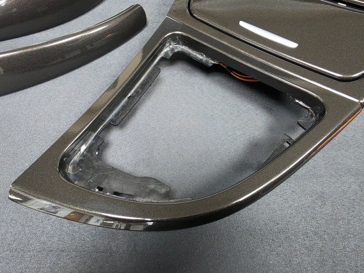BMW E81 E82 INTERIOR TRIM SET - BLACK METALLIC