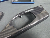 BMW F21 F22 INTERIOR TRIM SET - HIGH GLOSS CARBON / BLUE ACCENT TRIM