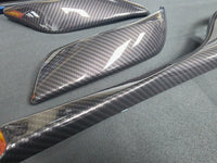 BMW F21 F22 INTERIOR TRIM SET - HIGH GLOSS CARBON / BLUE ACCENT TRIM