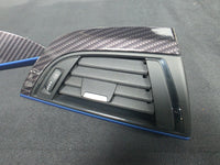BMW F21 F22 INTERIOR TRIM SET - HIGH GLOSS CARBON / BLUE ACCENT TRIM