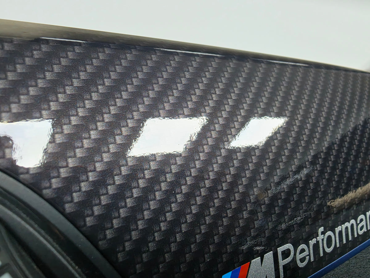 BMW F21 F22 INTERIOR TRIM SET - HIGH GLOSS CARBON / BLUE ACCENT TRIM