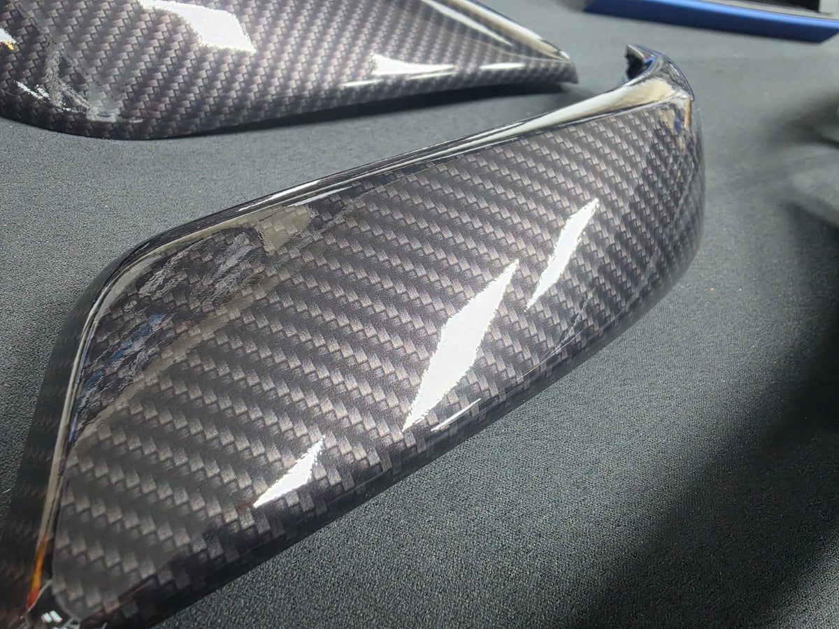 BMW F21 F22 INTERIOR TRIM SET - HIGH GLOSS CARBON / BLUE ACCENT TRIM