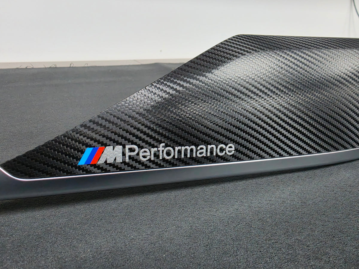 BMW F32 COUPE INTERIOR TRIM SET - TEXTURED CARBON / SILVER ACCENT