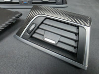 BMW F32 COUPE INTERIOR TRIM SET - TEXTURED CARBON / SILVER ACCENT