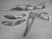 BMW F32 COUPE INTERIOR TRIM SET - TEXTURED CARBON / SILVER ACCENT