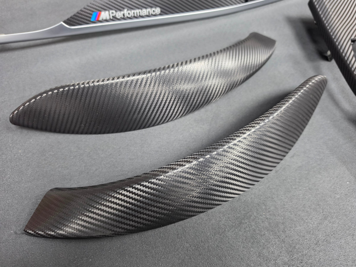 BMW F32 COUPE INTERIOR TRIM SET - TEXTURED CARBON / SILVER ACCENT