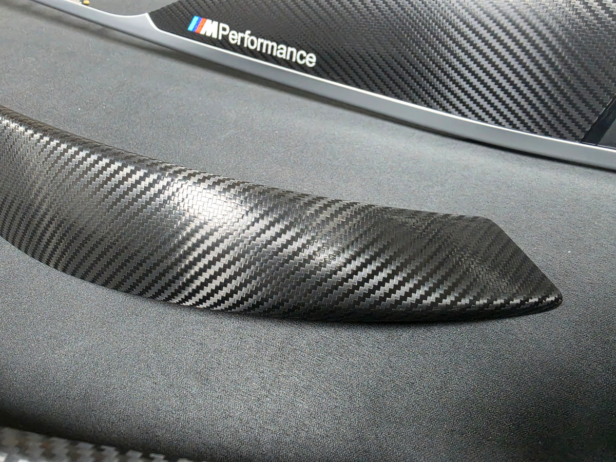 BMW F32 COUPE INTERIOR TRIM SET - TEXTURED CARBON / SILVER ACCENT