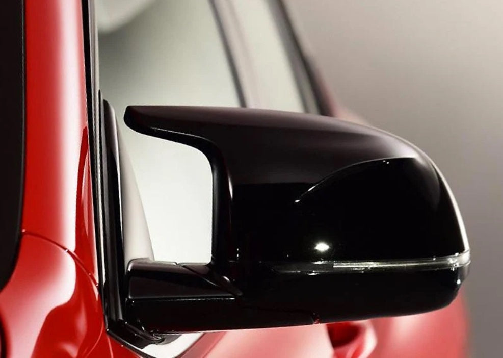 BMW ///M STYLE 4PC GLOSS BLACK WING MIRROR RETROFIT - G01 X3 / G02 X2 / G05 X5 / G06 X6