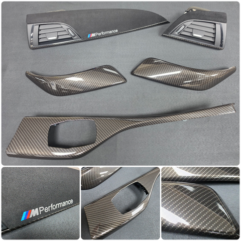 BMW F21 F22 INTERIOR TRIM SET - PERFORMANCE STYLE / HIGH GLOSS CARBON / ALCANTARA (MTD-HG)