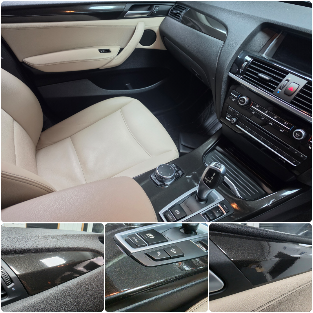 BMW X3 F25 / X4 F26 INTERIOR TRIM SET WRAPPING SERVICE - METALLIC BLACK