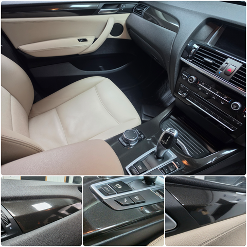 BMW X3 F25 / X4 F26 INTERIOR TRIM SET WRAPPING SERVICE - METALLIC BLACK