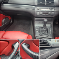 REMOVAL, WRAP & REFIT SERVICE - BMW E46 M3 COUPE / CONVERTIBLE INTERIOR TRIM SET - 3D CARBON