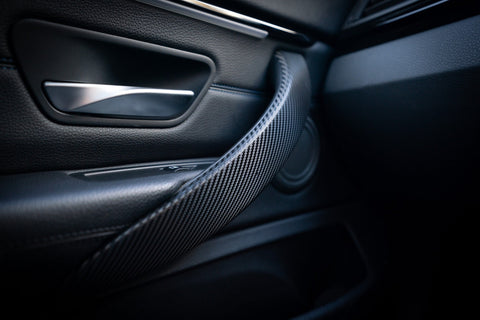 WRAPPING SERVICE - BMW F3X INTERIOR TRIM SET - DEEP TEXTURED GLOSSY CARBON