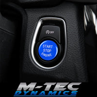 BMW F-SERIES BLUE ENGINE START BUTTON - 1/2/3/4/5/6 SERIES F2X F3X F8X M3 M4 M5 F30 F32 F80 F82
