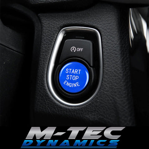 BMW F-SERIES BLUE ENGINE START BUTTON - 1/2/3/4/5/6 SERIES F2X F3X F8X M3 M4 M5 M6