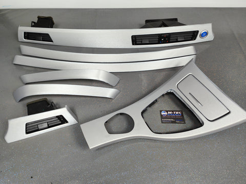 BMW E90 / E91 SILVER BRUSHED ALUMINIUM INTERIOR TRIM SET