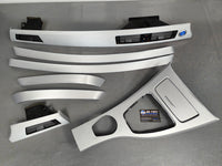 BMW E90 E91  INTERIOR TRIM SET - SILVER BRUSHED ALUMINIUM - CCC I-DRIVE