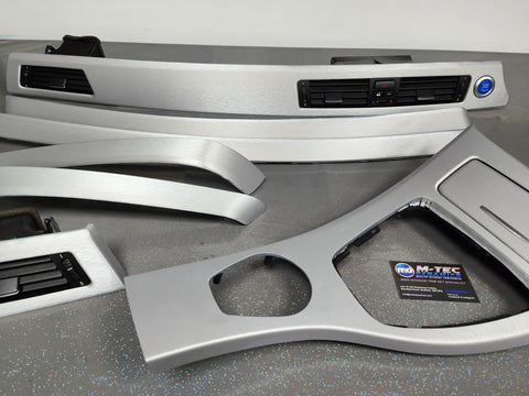 BMW E90 / E91 SILVER BRUSHED ALUMINIUM INTERIOR TRIM SET (CCC)