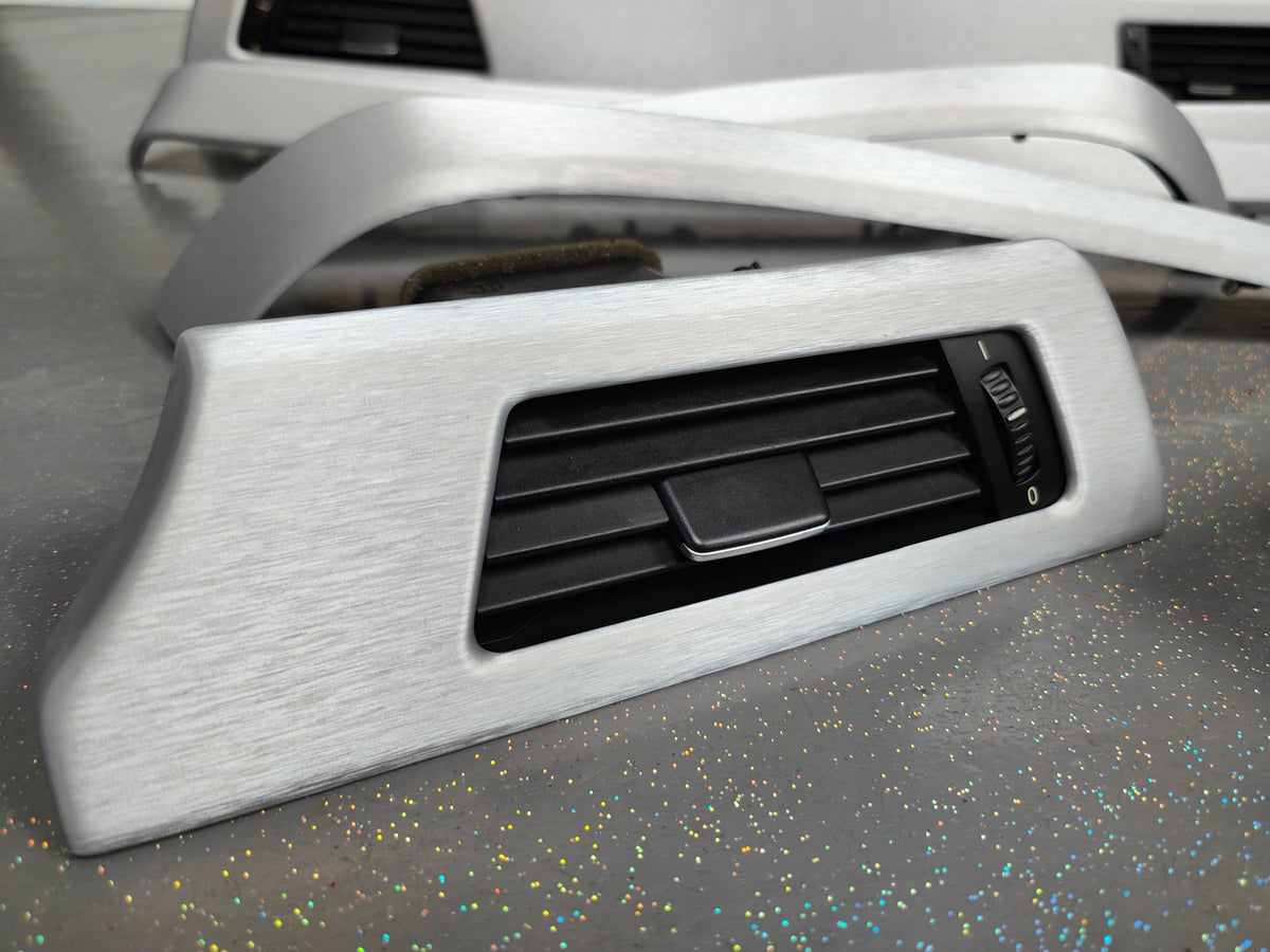 BMW E90 E91  INTERIOR TRIM SET - SILVER BRUSHED ALUMINIUM - CCC I-DRIVE