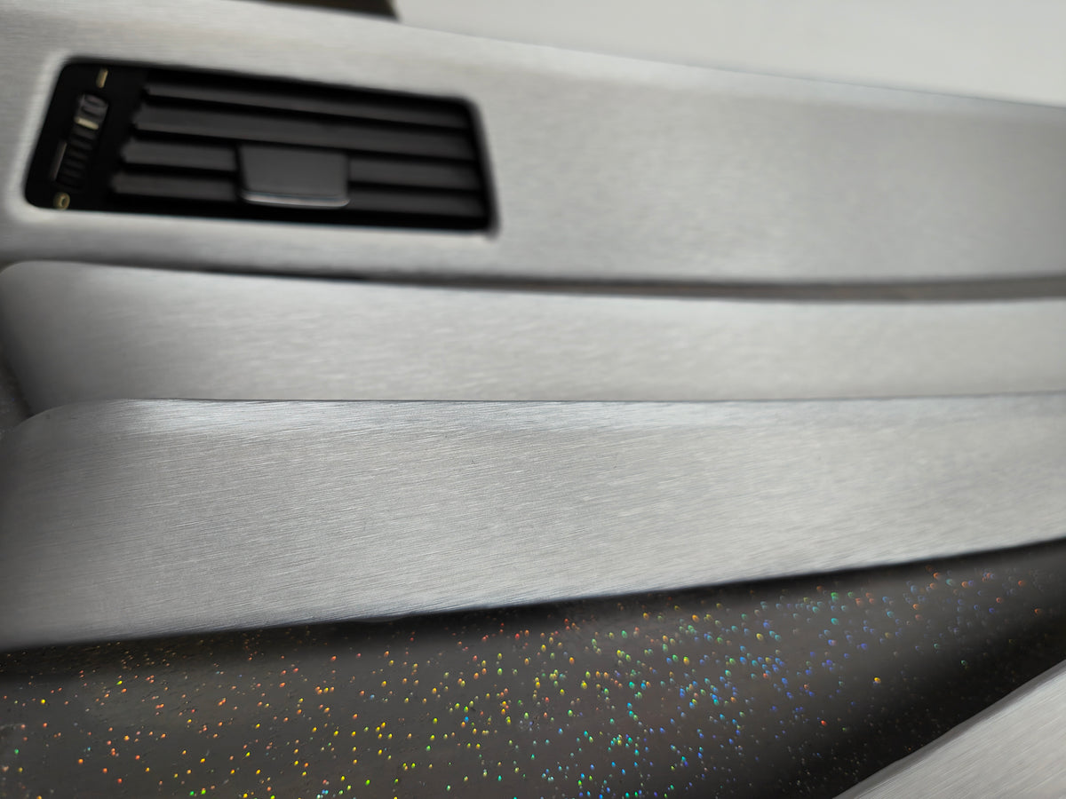 BMW E90 E91  INTERIOR TRIM SET - SILVER BRUSHED ALUMINIUM - CCC I-DRIVE