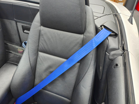 BMW E89 Z4 CONVERTIBLE SEAT BELT RE-WEBBING SERVICE - REMOVAL, RE-WEB & REFIT