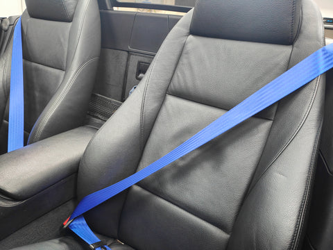 BMW E89 Z4 CONVERTIBLE SEAT BELT RE-WEBBING SERVICE - REMOVAL, RE-WEB & REFIT