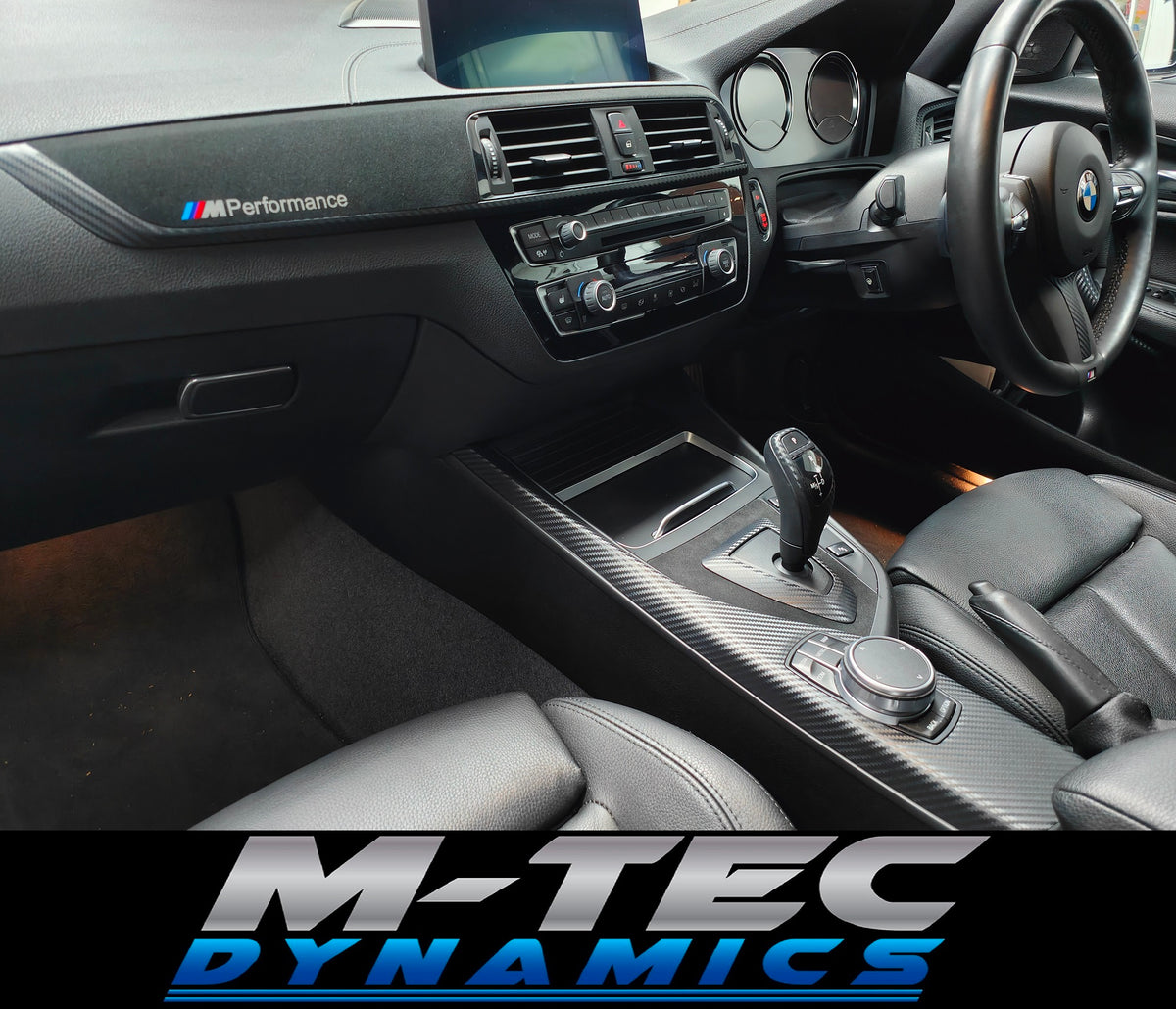 WRAPPING SERVICE - BMW F20 F21 F22 F23 LCI-2 PERFORMANCE STYLE INTERIOR TRIM SET - 3D CARBON