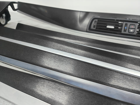 BMW F10 F11 AUTO INTERIOR TRIM SET - BLACK BRUSHED ALUMINIUM