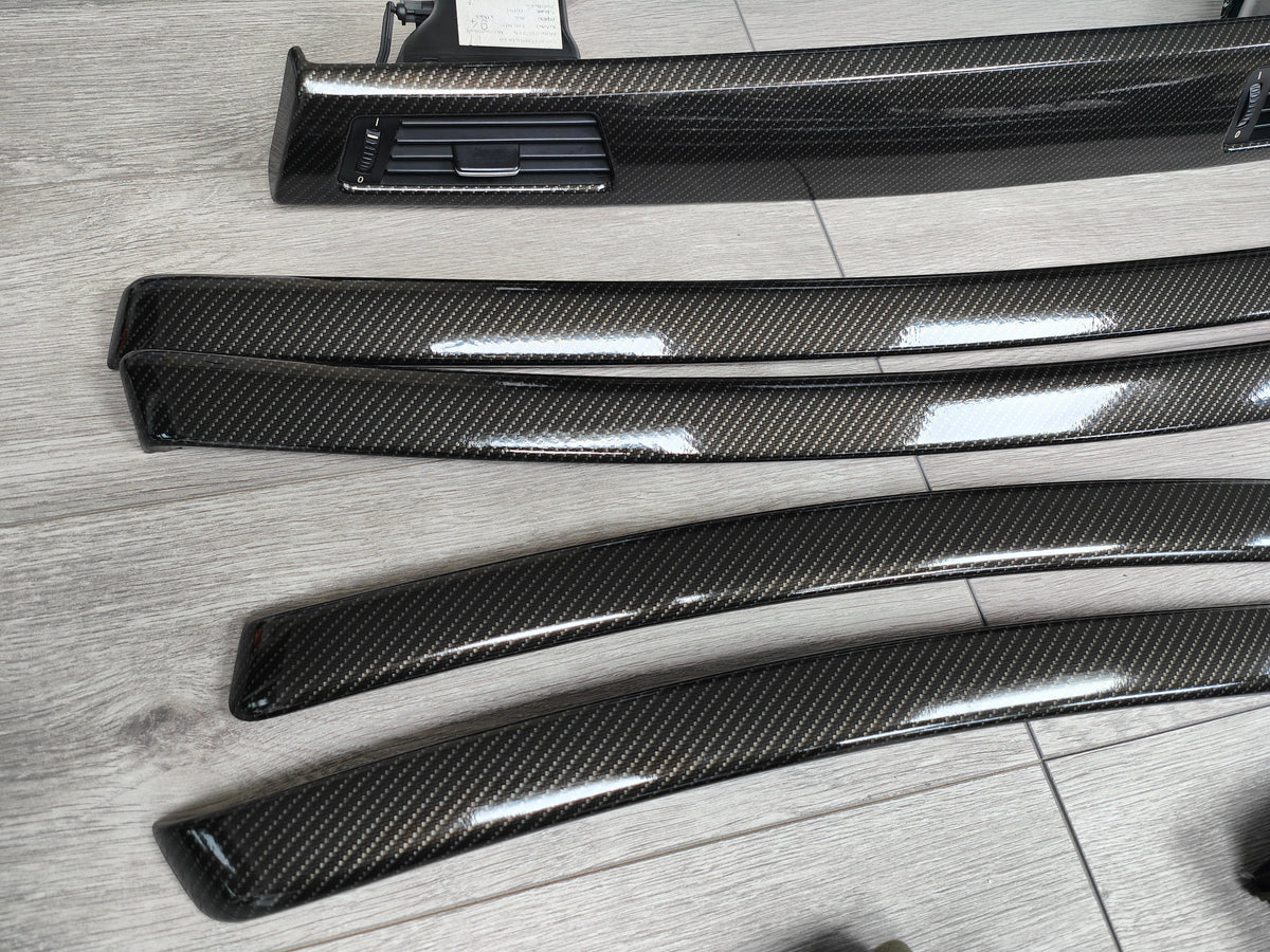 BMW E93 CONVERTIBLE INTERIOR TRIM SET - HIGH GLOSS CARBON