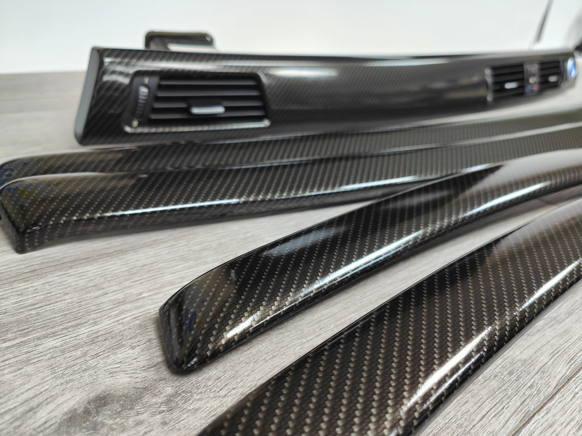 BMW E93 CONVERTIBLE INTERIOR TRIM SET - HIGH GLOSS CARBON
