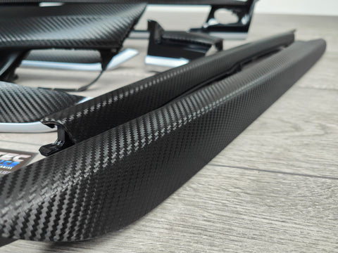 BMW X5 F15 INTERIOR TRIM SET - DEEP TEXTURED GLOSSY BLACK CARBON (MTD-TEX)