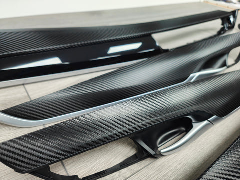 BMW X5 F15 INTERIOR TRIM SET - DEEP TEXTURED GLOSSY BLACK CARBON (MTD-TEX)