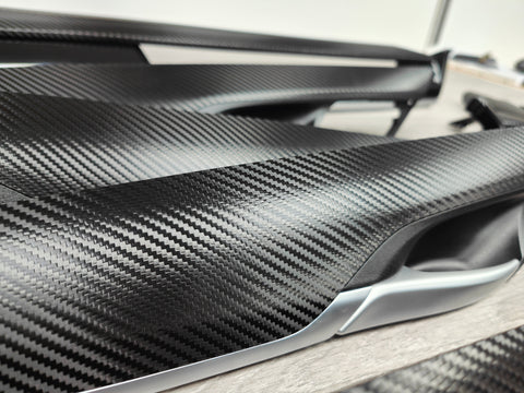 BMW X5 F15 INTERIOR TRIM SET - DEEP TEXTURED GLOSSY BLACK CARBON (MTD-TEX)