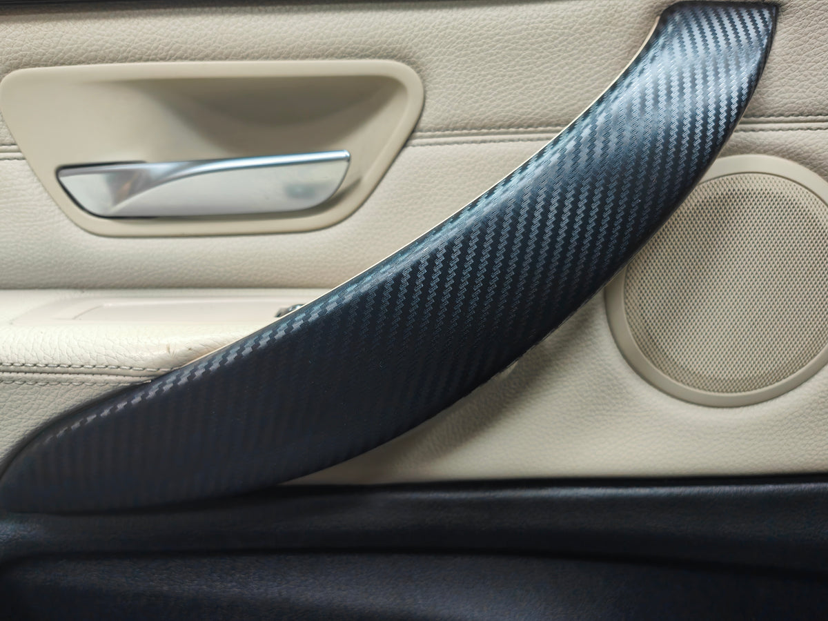 WRAPPING SERVICE - BMW F3X INTERIOR TRIM SET - 3D CARBON / GLOSS BLACK ACCENT (F30 F31 F32 F33 F34 F36)