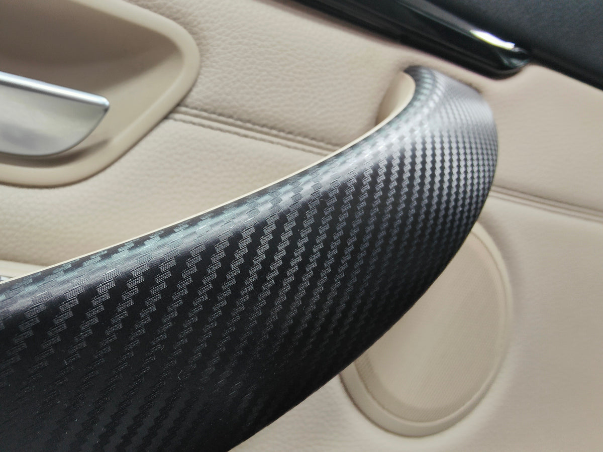 WRAPPING SERVICE - BMW F3X INTERIOR TRIM SET - 3D CARBON / GLOSS BLACK ACCENT (F30 F31 F32 F33 F34 F36)