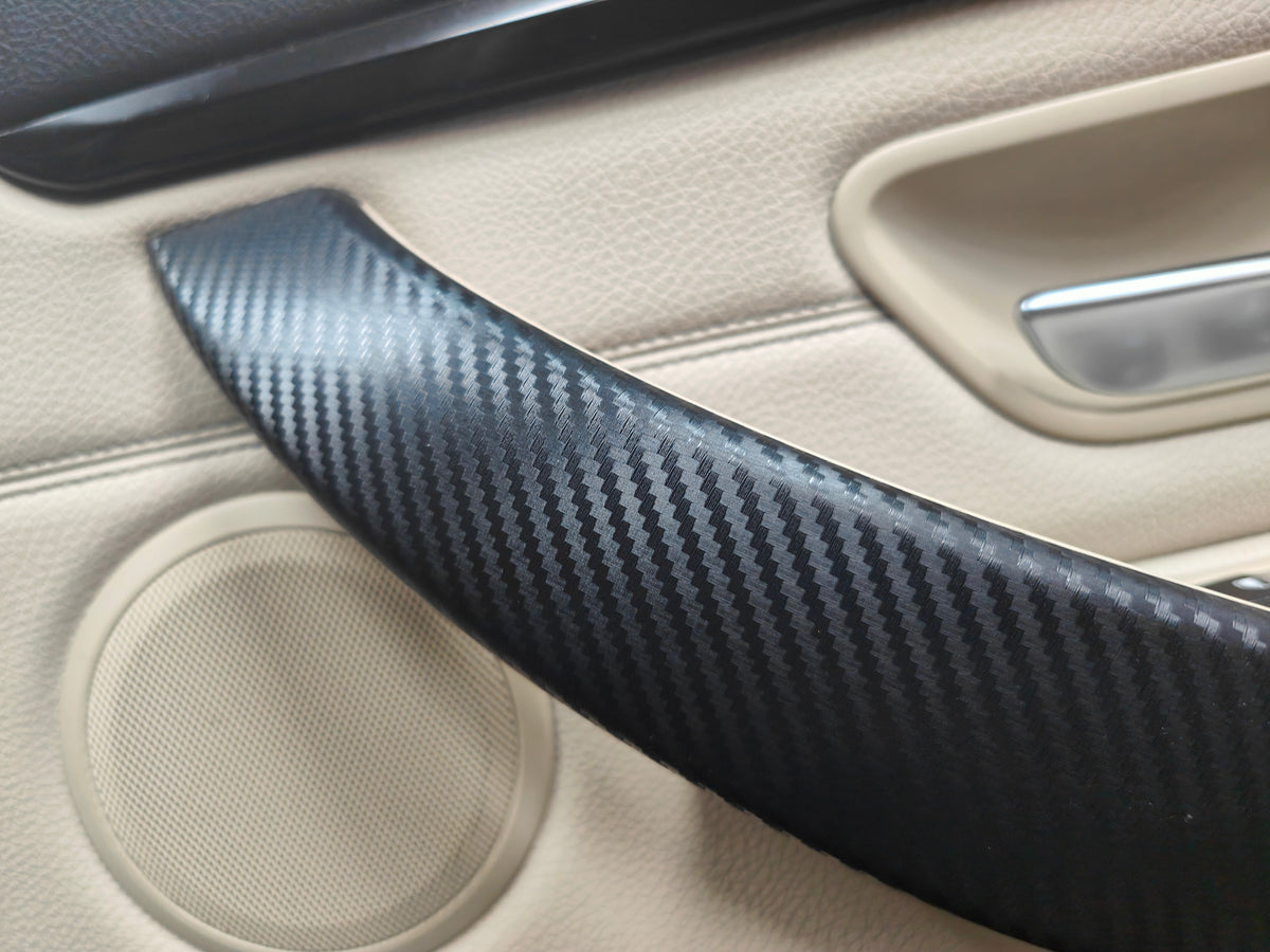WRAPPING SERVICE - BMW F3X INTERIOR TRIM SET - 3D CARBON / GLOSS BLACK ACCENT (F30 F31 F32 F33 F34 F36)