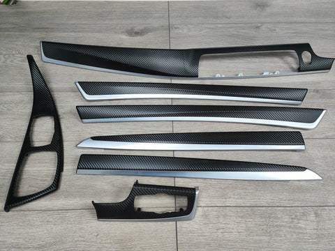 BMW F10 F11 MANUAL 3D BLACK CARBON INTERIOR TRIM