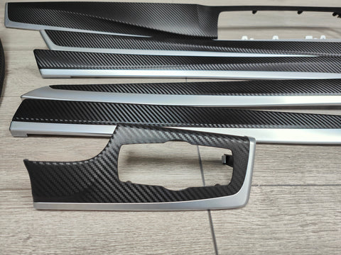 BMW F10 F11 M5 INTERIOR TRIM SET - 3D BLACK CARBON