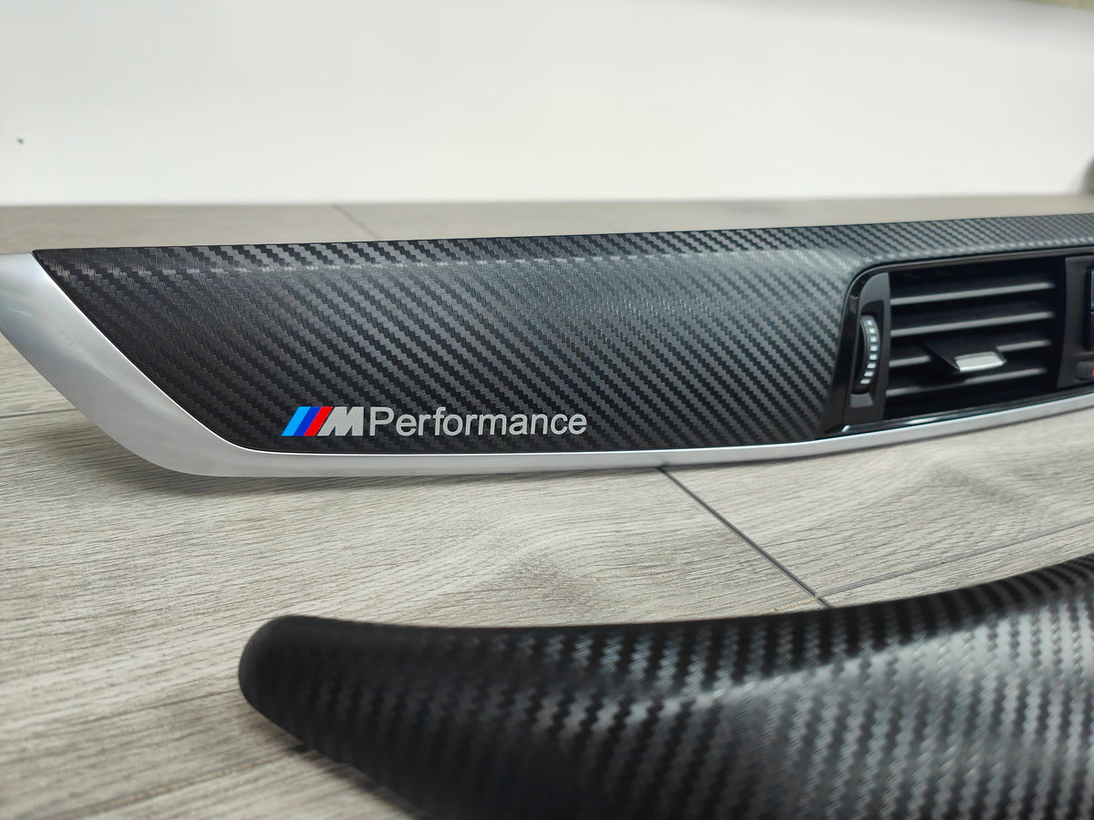 BMW F20 LCI-2 INTERIOR TRIM SET - 3D CARBON / SILVER ACCENT