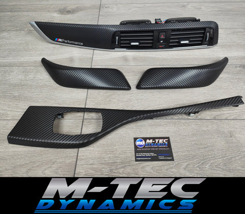 BMW F21 / F22 LCI-2 INTERIOR TRIM SET - 3D CARBON / SILVER ACCENT