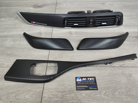 BMW F21 / F22 LCI-2 INTERIOR TRIM SET - 3D CARBON / SILVER ACCENT