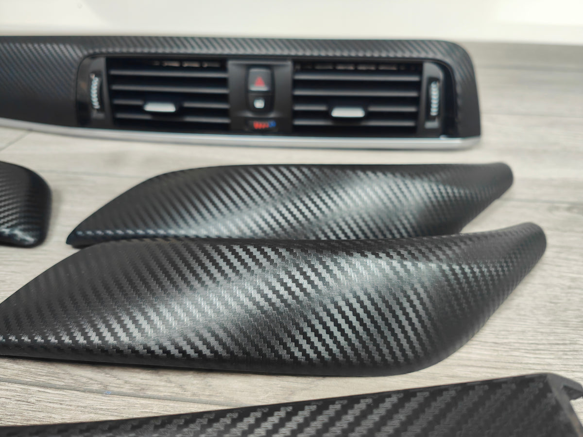 BMW F20 LCI-2 INTERIOR TRIM SET - 3D CARBON / SILVER ACCENT