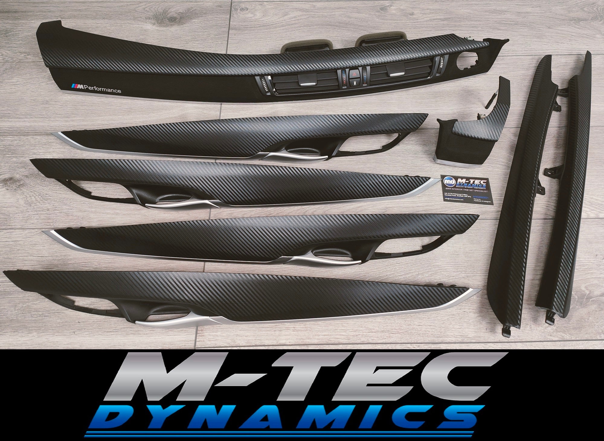 BMW X5 F15 INTERIOR TRIM SET - PERFORMANCE STYLE 3D CARBON / ALCANTARA