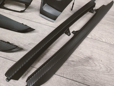 BMW X5 F15 INTERIOR TRIM SET - PERFORMANCE STYLE 3D CARBON / ALCANTARA / GLOSS BLACK ACCENTS