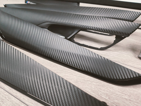 BMW X5 F15 INTERIOR TRIM SET - PERFORMANCE STYLE 3D CARBON / ALCANTARA / GLOSS BLACK ACCENTS