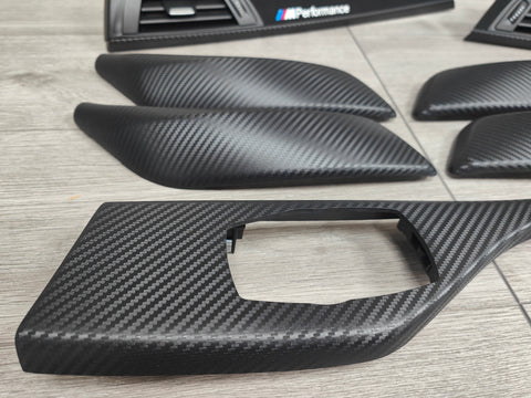 BMW F20 PERFORMANCE STYLE INTERIOR TRIM SET - 3D CARBON (#10)